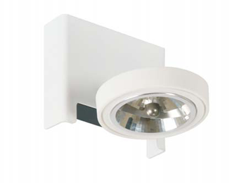 Round Light Fixture in Square Frame