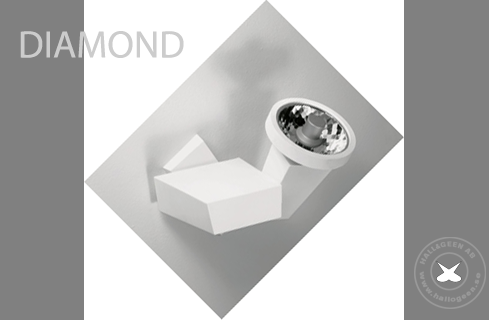 Round Light Fixture in Square Frame