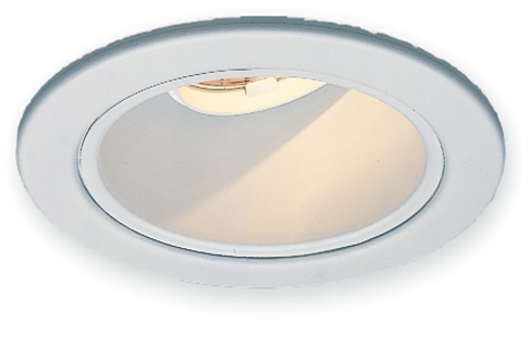 Round Light Fixture in Square Frame